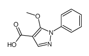 5-methoxy-1-phenylpyrazole-4-carboxylic acid结构式