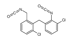 1-chloro-2-[(3-chloro-2-isocyanatophenyl)methyl]-3-(isocyanatomethyl)benzene结构式