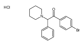 1-(4-bromophenyl)-2-phenyl-2-piperidin-1-ylethanone,hydrochloride Structure