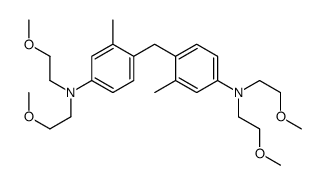4-[[4-[bis(2-methoxyethyl)amino]-2-methylphenyl]methyl]-N,N-bis(2-methoxyethyl)-3-methylaniline结构式