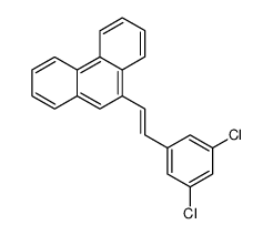 1-(3,5-Dichlorophenyl)-2-(9-phenanthryl)ethene结构式