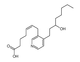 7-[4-(3-hydroxyoctyl)pyridin-3-yl]hept-5-enoic acid结构式
