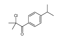 2-chloro-2-methyl-1-(4-propan-2-ylphenyl)propan-1-one结构式