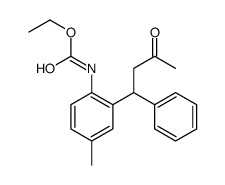 ethyl N-[4-methyl-2-(3-oxo-1-phenylbutyl)phenyl]carbamate结构式