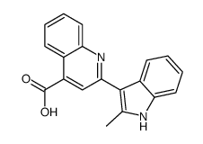 2-(2-methyl-1H-indol-3-yl)quinoline-4-carboxylic acid结构式