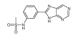 N-[3-(7H-purin-8-yl)phenyl]methanesulfonamide结构式