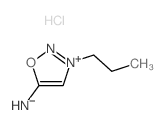 1,2,3-Oxadiazolium,5-amino-3-propyl-, chloride (1:1) structure