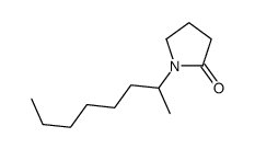1-octan-2-ylpyrrolidin-2-one结构式