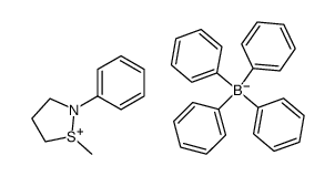 N-phenyl-S-methylisothiazolidinium tetraphenylborate Structure
