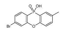 7-bromo-10-hydroxy-2-methylphenoxaphosphinine 10-oxide Structure