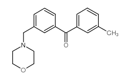 3-METHYL-3'-MORPHOLINOMETHYL BENZOPHENONE结构式