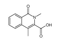 2,4-dimethyl-1-oxoisoquinoline-3-carboxylic acid结构式