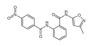 N-(3-methyl-1,2-oxazol-5-yl)-2-[(4-nitrobenzoyl)amino]benzamide Structure