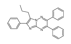 2,3,6-triphenyl-7-propylimidazo[1,2-b][1,2,4]triazine结构式