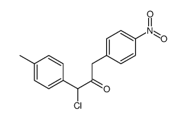 1-chloro-1-(4-methylphenyl)-3-(4-nitrophenyl)propan-2-one Structure