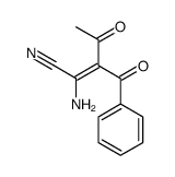 2-amino-3-benzoyl-4-oxopent-2-enenitrile Structure