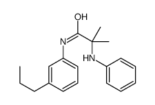 2-anilino-2-methyl-N-(3-propylphenyl)propanamide结构式