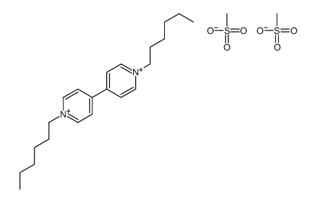 1-hexyl-4-(1-hexylpyridin-1-ium-4-yl)pyridin-1-ium,methanesulfonate结构式