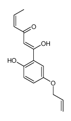 1-hydroxy-1-(2-hydroxy-5-prop-2-enoxyphenyl)hexa-1,4-dien-3-one Structure