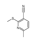 6-Methyl-2-(methylthio)-3-pyridinecarbonitrile structure