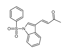 4-[1-(benzenesulfonyl)indol-3-yl]but-3-en-2-one Structure