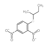 1-butan-2-ylsulfanyl-2,4-dinitro-benzene结构式