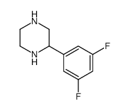 2-(3,5-difluorophenyl)piperazine结构式