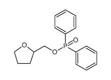 Phosphinic acid, diphenyl-, (tetrahydro-2-furanyl)methyl ester Structure