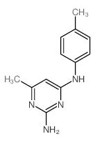 6-methyl-N-(4-methylphenyl)pyrimidine-2,4-diamine结构式