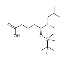 (5S,6S)-5-(tert-butyldimethylsilyloxy)-6,8-dimethylnon-8-enoic acid Structure