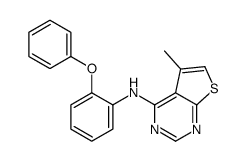 5-methyl-N-(2-phenoxyphenyl)thieno[2,3-d]pyrimidin-4-amine结构式