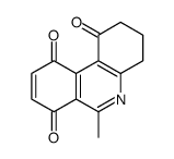 6-methyl-3,4-dihydro-2H-phenanthridine-1,7,10-trione Structure