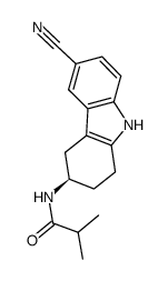 (R)-N-(6-cyano-2,3,4,9-tetrahydro-1H-carbazol-3-yl)-isobutyramide Structure