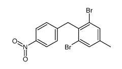 1,3-dibromo-5-methyl-2-[(4-nitrophenyl)methyl]benzene Structure