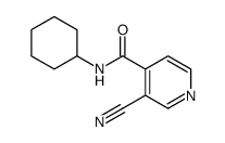 3-cyano-N-cyclohexylpyridine-4-carboxamide Structure