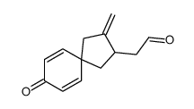 2-(3-methylidene-8-oxospiro[4.5]deca-6,9-dien-2-yl)acetaldehyde Structure