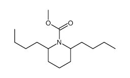 methyl 2,6-dibutylpiperidine-1-carboxylate结构式