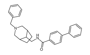 N-[(3-Benzyl-3-azabicyclo[3.2.1]oct-8-yl)methyl]biphenyl-4-carboxamide Structure