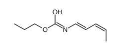 propyl N-penta-1,3-dienylcarbamate Structure