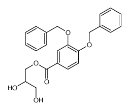 2,3-dihydroxypropyl 3,4-bis(phenylmethoxy)benzoate Structure