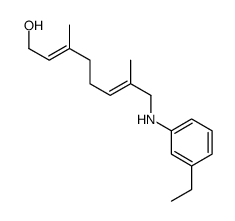 8-(3-ethylanilino)-3,7-dimethylocta-2,6-dien-1-ol Structure