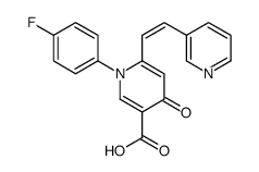 1-(4-fluorophenyl)-4-oxo-6-[(E)-2-pyridin-3-ylethenyl]pyridine-3-carboxylic acid结构式