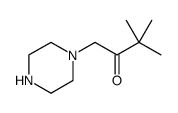 2-Butanone, 3,3-dimethyl-1-(1-piperazinyl)结构式