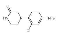 4-(2-氯-4-氨基苯基)哌嗪-2-酮结构式
