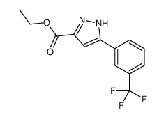 3-[3-(TRIFLUOROMETHYL)PHENYL]-1H-PYRAZOLE-5-CARBOXYLIC ACID ETHYL ESTER结构式