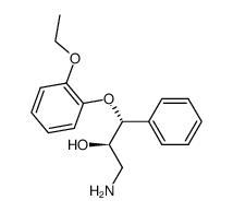 (2RS,3RS)-1-amino-3-(2-ethoxyphenoxy)-2-hydroxy-3-phenylpropane Structure