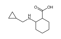 Cyclohexanecarboxylic acid, 2-[(cyclopropylmethyl)amino] Structure