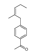 1-[4-(2-methyl-2-pentenyl)phenyl]ethan-1-one结构式