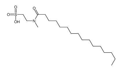 2-[hexadecanoyl(methyl)amino]ethanesulfonic acid结构式