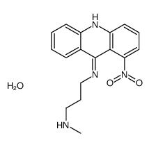 N-methyl-N'-(1-nitroacridin-9-yl)propane-1,3-diamine,hydrate Structure